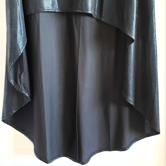 Forever 21 Snake Skin Hi Low Super Soft Flowy Boho Side Zipper Women Size M NWOT - Picture 3 of 6